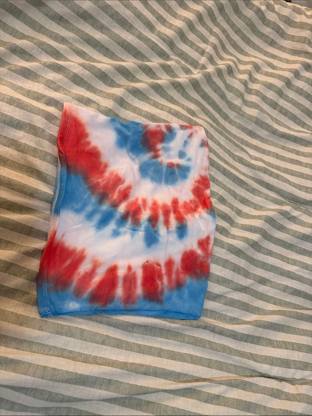 Tilly's tie-dye - Red & Blue tube top